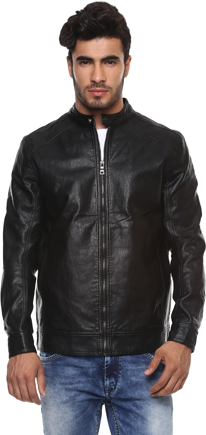 Image - Male Model Leather Jacket Png (1500x1500), Png Download