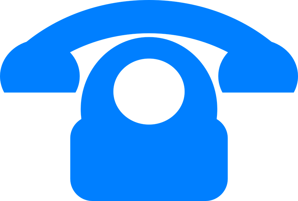Old Telephone, Vintage, Phone, Blue Png Image And Clipart - Phone Icon (960x648), Png Download
