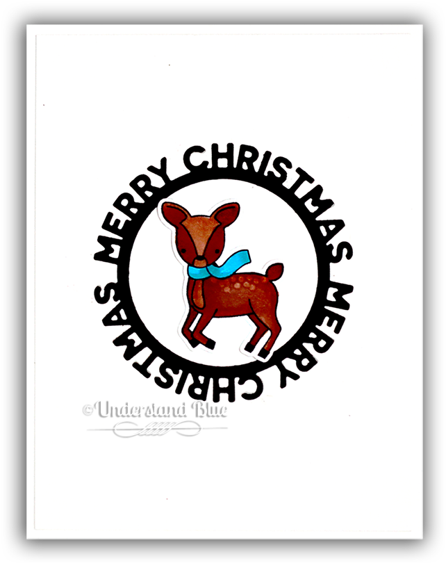 Mft Dashing Deer By Understand Blue - My Favorite Things Die Namics Merry Christmas Circle (650x813), Png Download