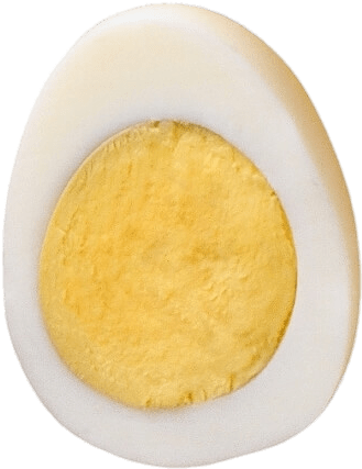 Egg Preparations - Egg Cut In Half (452x532), Png Download