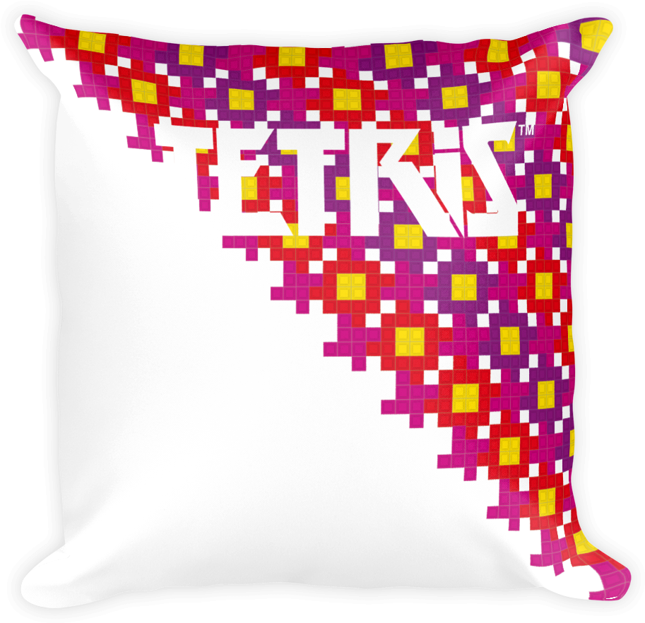 Tetris Flower Power Pillow - Tetris (1000x1000), Png Download