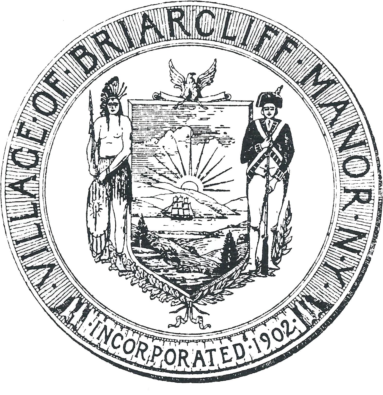 Seal Of The Village Of Briarcliff Manor - Village Of Briarcliff Manor Seal (1581x1807), Png Download