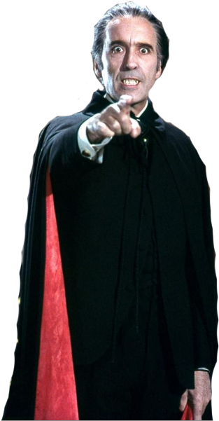 Chistropher Lee Dracula - Los Mejores Drculas De Christopher Lee (dvd) (374x616), Png Download