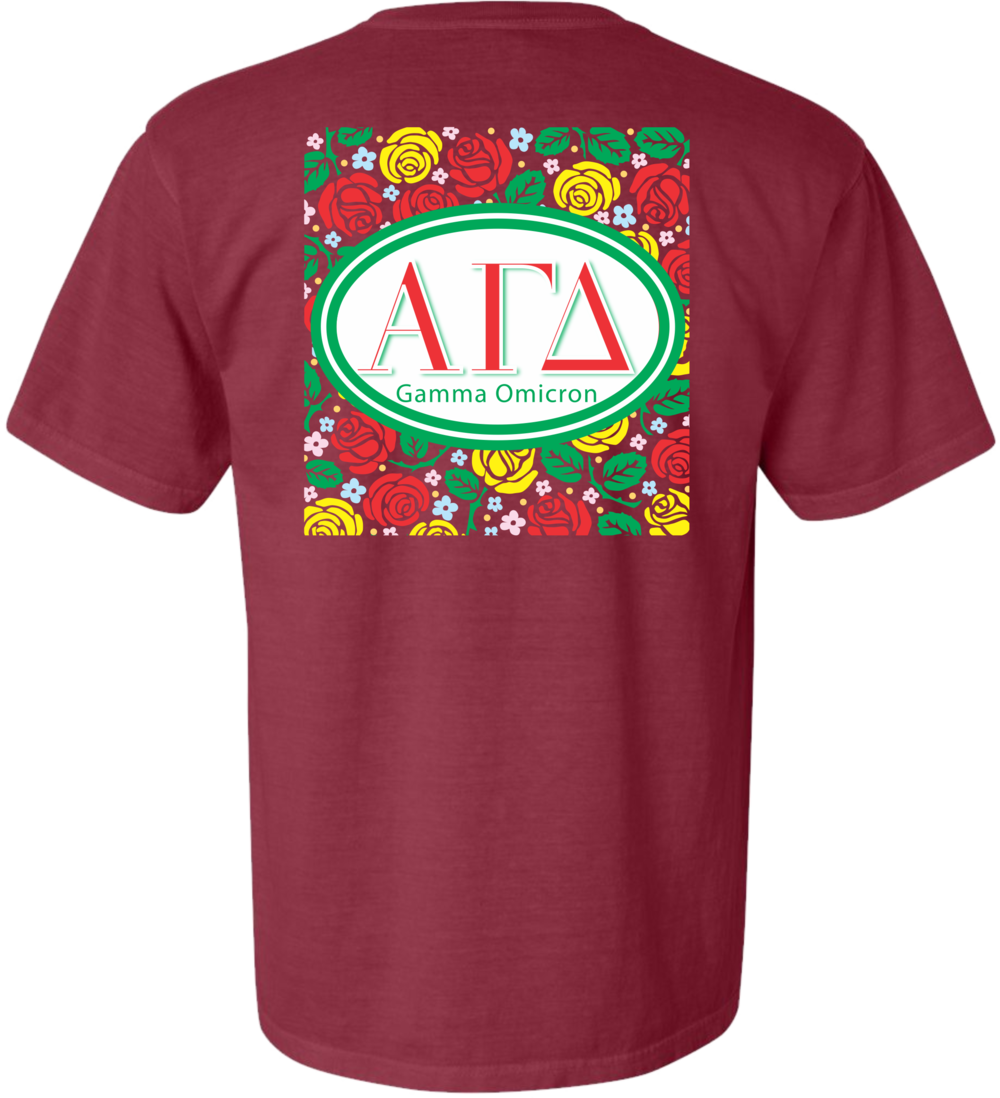 Agd Flower Background - T-shirt (1000x1098), Png Download