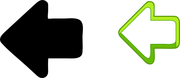 Back Arrow Clip Art - Back Arrow Clipart (600x261), Png Download