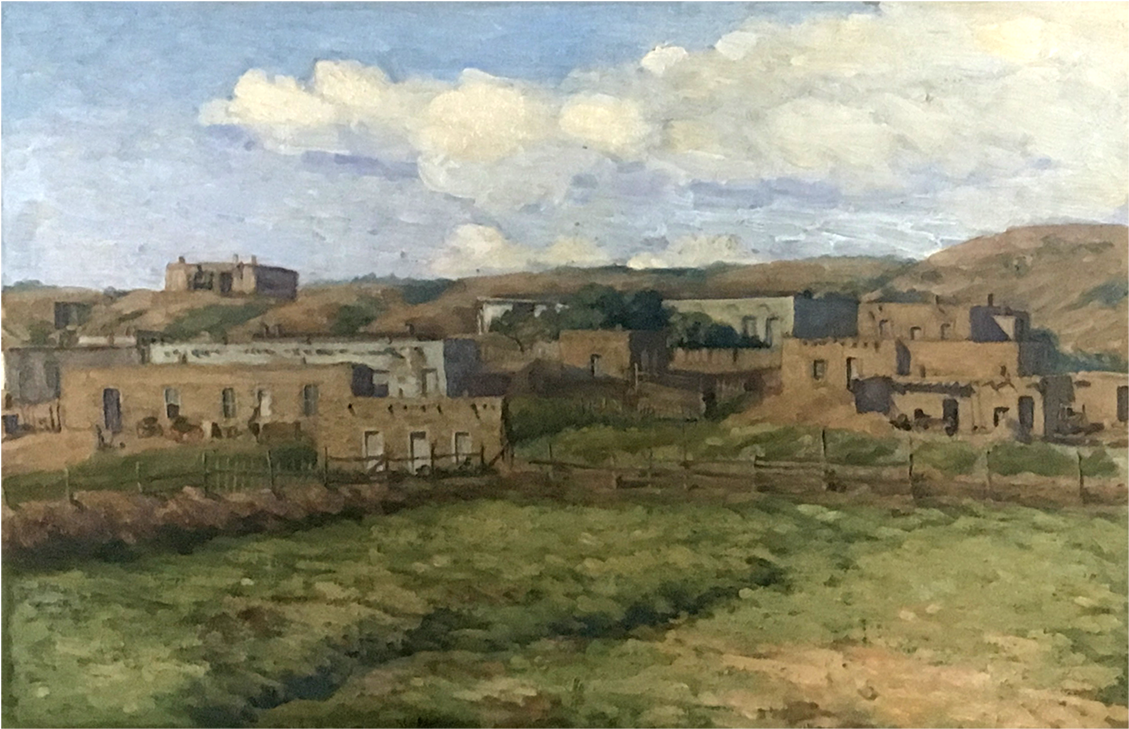 American School “santa Fe, New Mexico “circa - Painting (1400x1400), Png Download