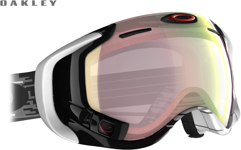 Ss Oakley Goggle Grey Logo - Oakley Airwave Smart Goggle (1000x604), Png Download