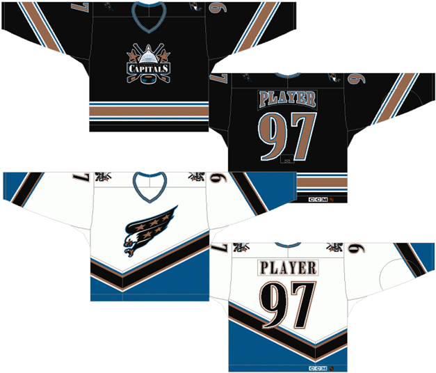 The Worst Jerseys The Capitals Ever Wore Are From An - Washington Capitals (636x548), Png Download