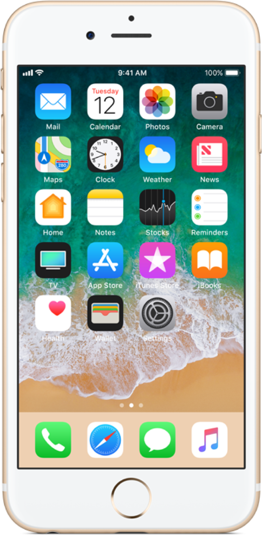 Iphone 7 Rose Gold (1128x1746), Png Download