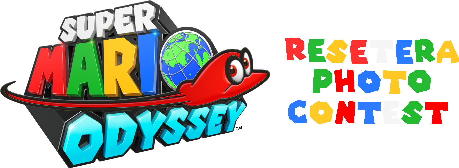 Super Mario Odyssey Logo Png Svg Black And White Library - Super Mario Odyssey Switch (1920x672), Png Download