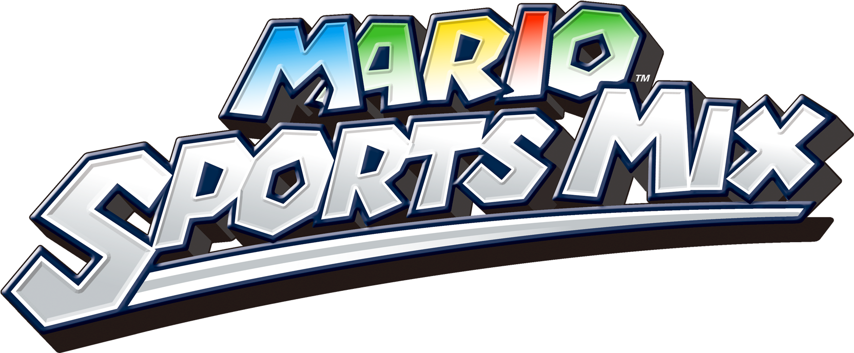 Mario Sports Mix Logo - Mario Sports Mix Nintendo Wii (2000x1414), Png Download