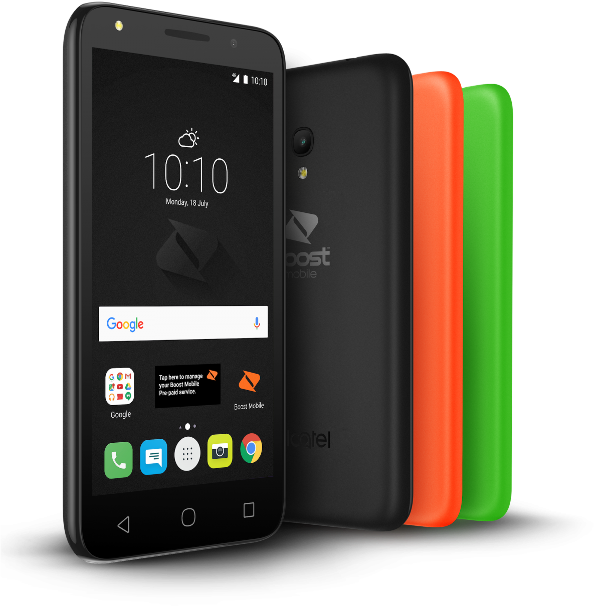 Cheap Data From Boost Mobile For Prepaid Halloweeners - Alcatel Pixi 4 5'' 4g Dark Gray (1200x1344), Png Download