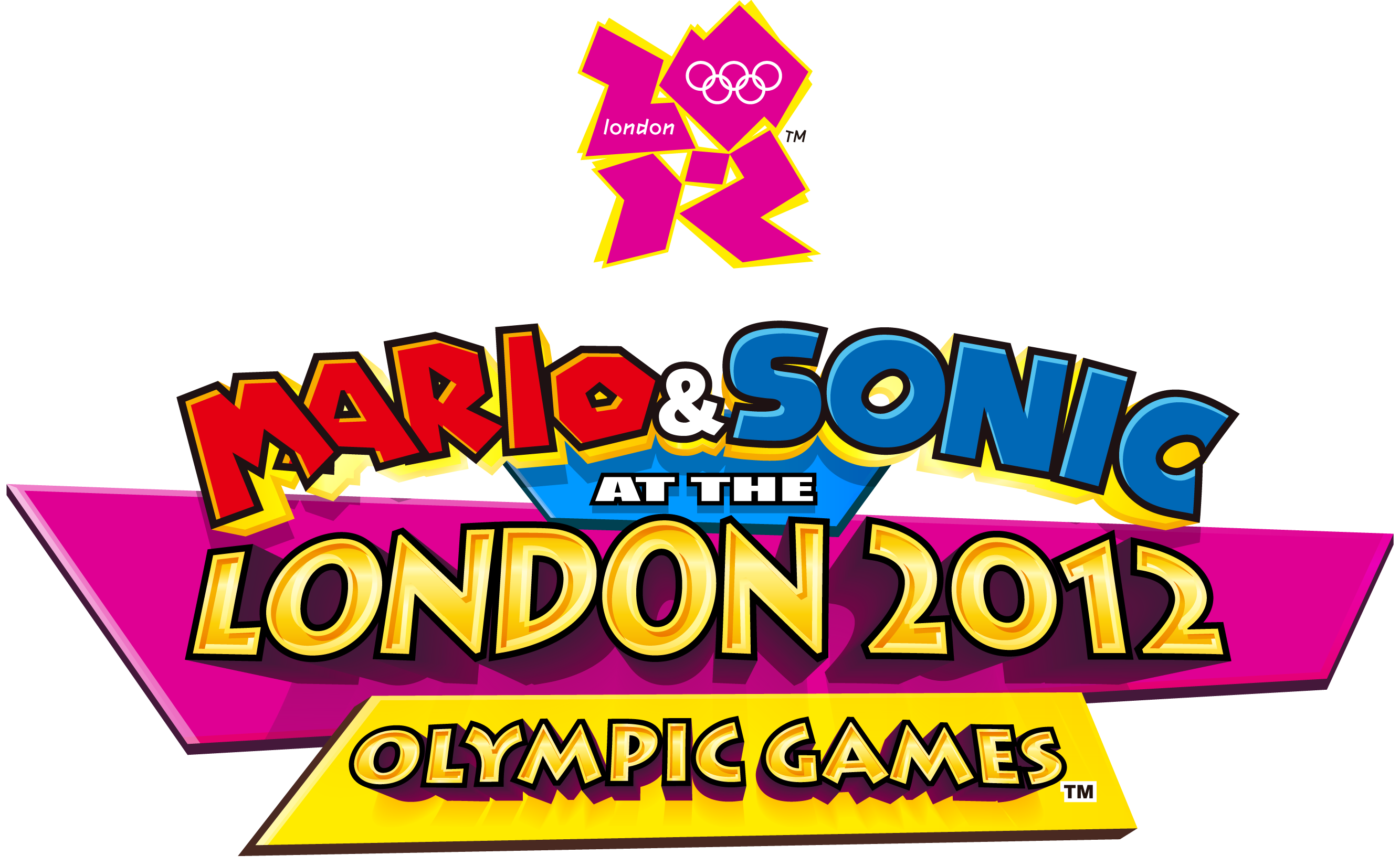 With - Mario & Sonic At The London 2012 Olympic Games (2667x1651), Png Download