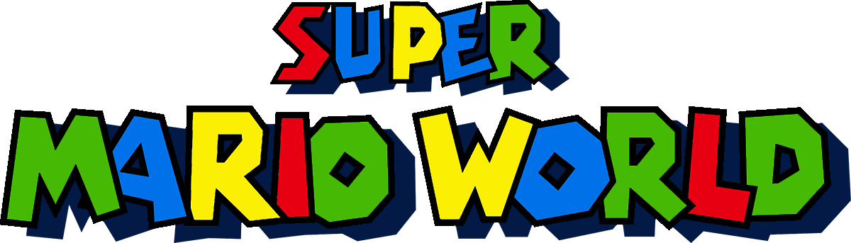 Super Mario World - Super Mario World Logo Png (1200x343), Png Download