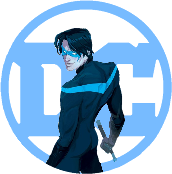 The New Dc Logo Released After Rebirth Customized For - Logo Nightwing Png (608x612), Png Download