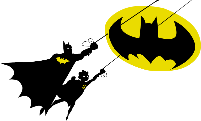 Robin Batman Nightwing Spider - Batman And Robin Logo (900x563), Png Download