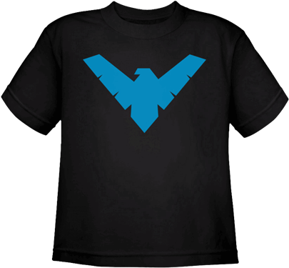 Kids Nightwing Logo T-shirt - Nightwing Symbol (415x415), Png Download