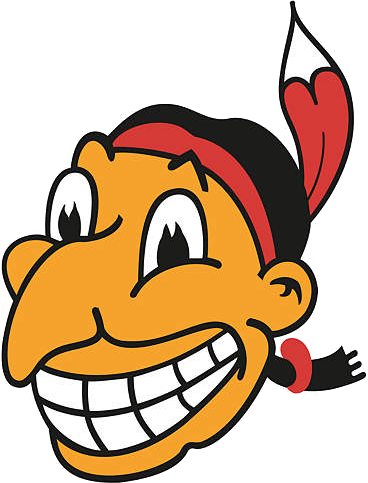 Logo Of The Cleveland Indians - 1946 Chief Wahoo (368x483), Png Download