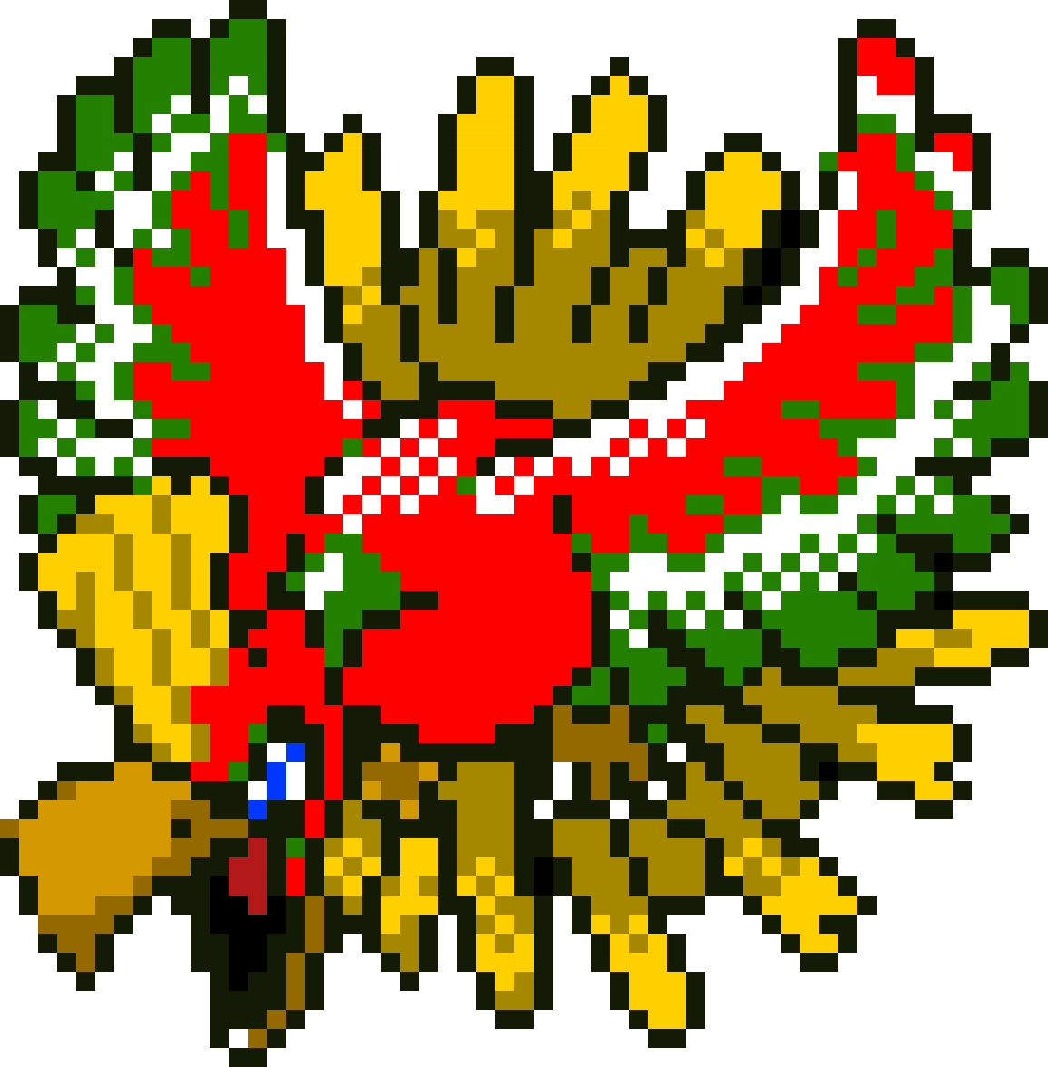 Ho-oh - Ho Oh Pixel Art (1155x1176), Png Download