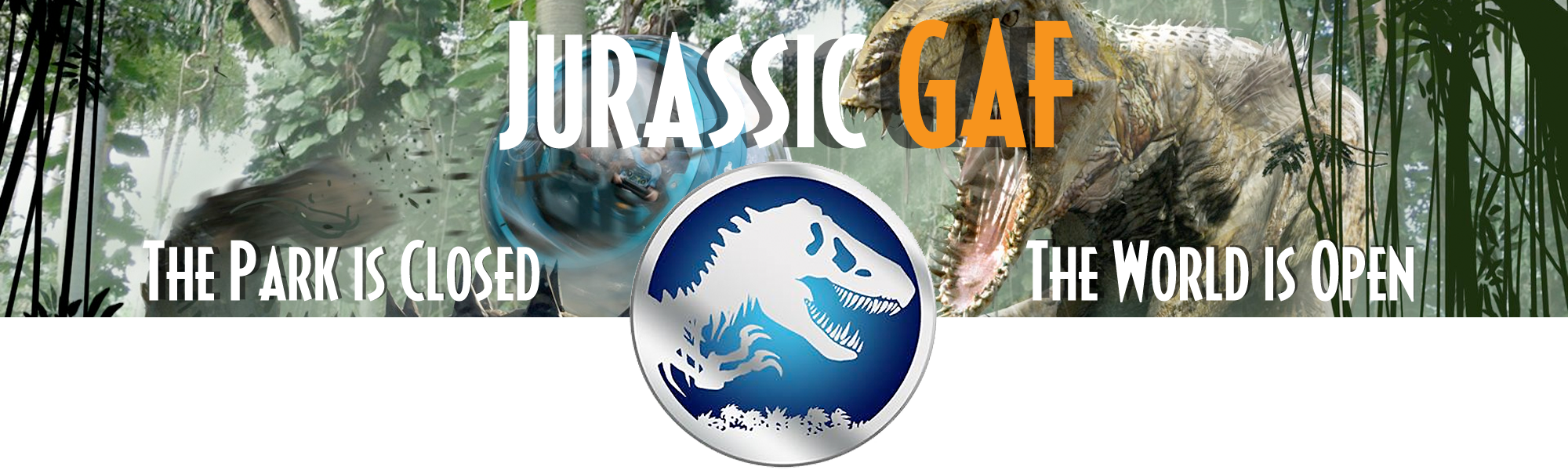 Not Sure If You Wanted A Thread Header, Or If You Were - Jurassic Park (2000x600), Png Download