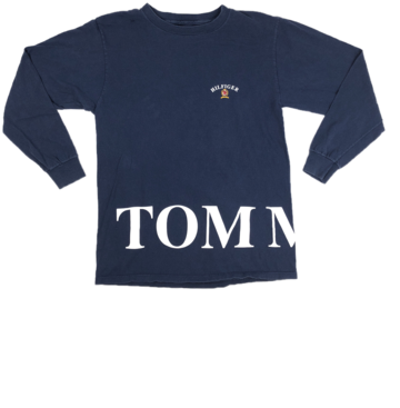 Tommy Hilfiger Spellout Longsleeve T-shirt - Long-sleeved T-shirt (360x480), Png Download