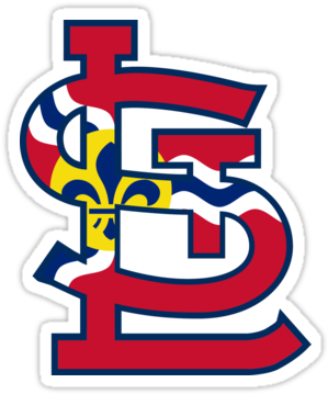 St Louis Cardinals Logo With The St Louis Flag In The - St. Louis Cardinals (375x360), Png Download