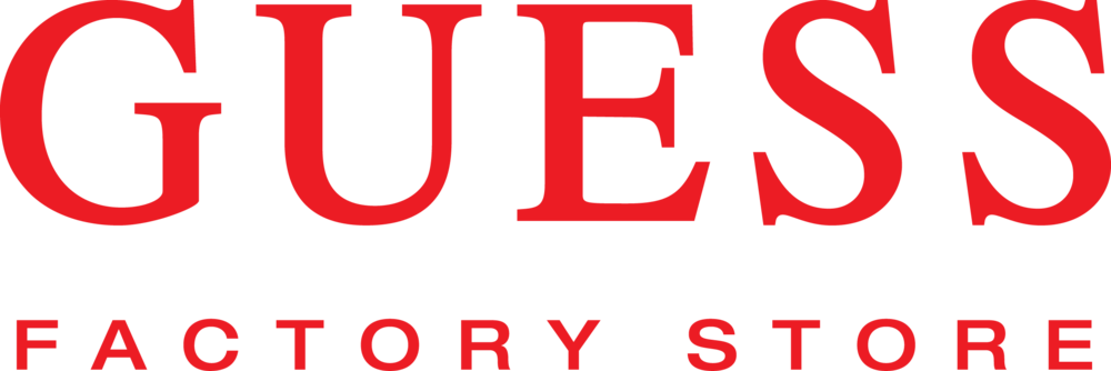 2013 Guess Factory Store Logo 185 - Guess Sling Back Pumps (1000x334), Png Download