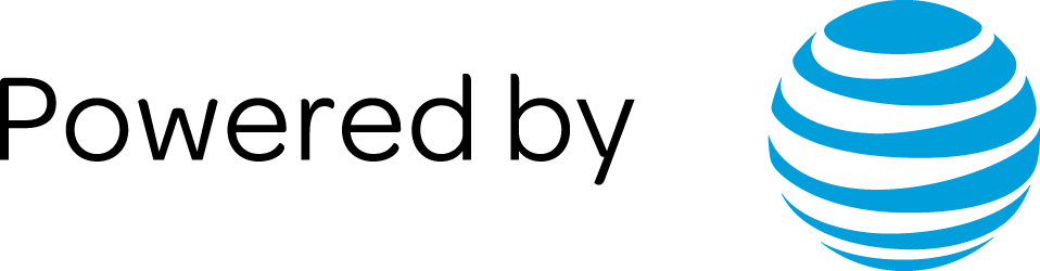 Powered By At&t Logo - Circle (958x250), Png Download