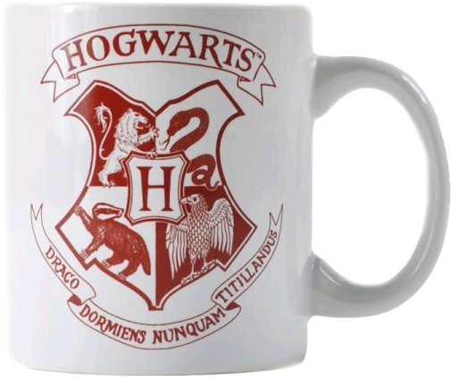 Hogwarts Crest Mug - Hogwarts Crest Black And White (505x422), Png Download