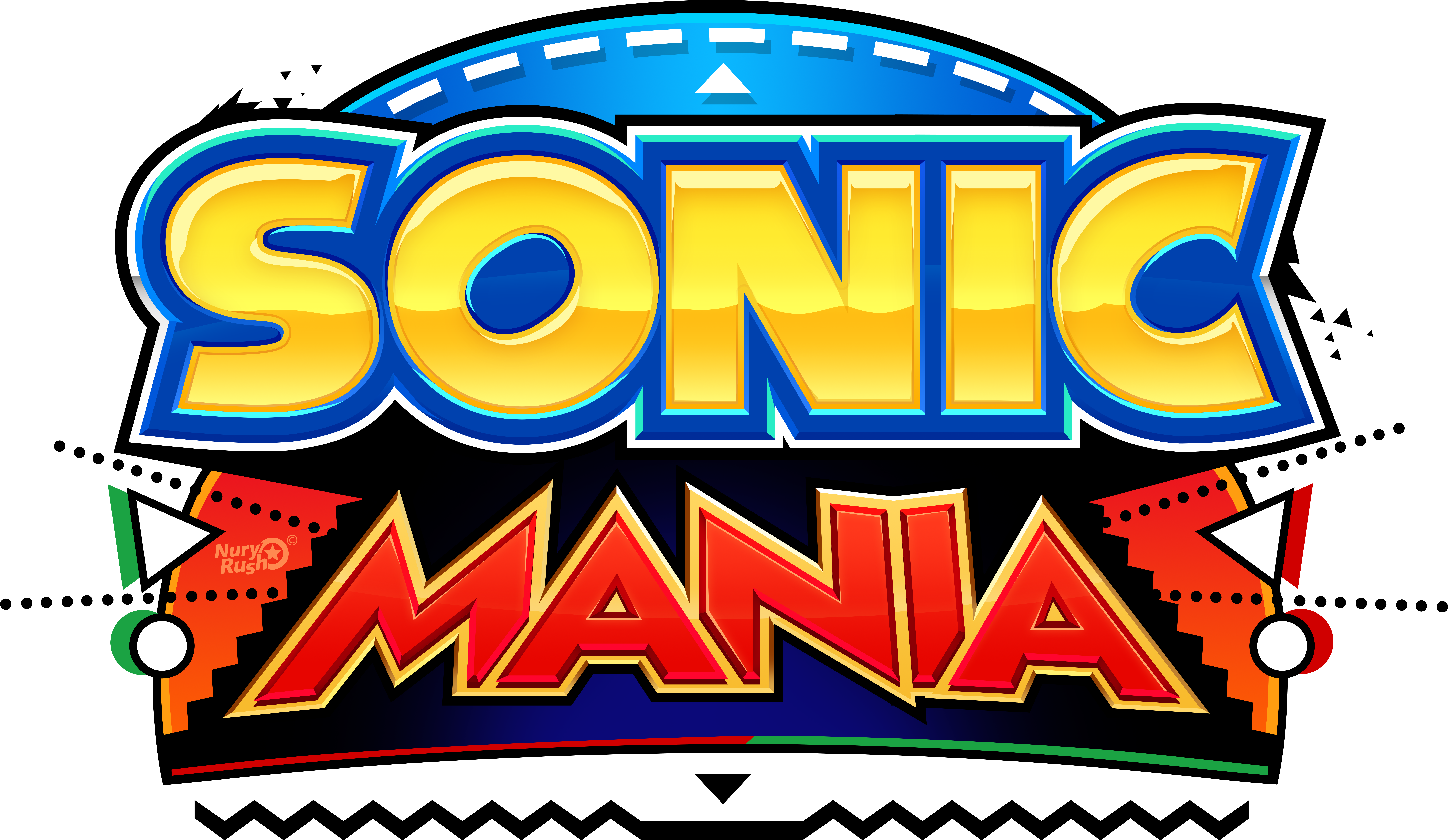 Sonic Mania Logo Png (10000x5804), Png Download