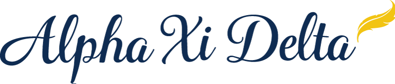 Iota Epsilon Chapter At University Of Nevada - Alpha Xi Delta (800x172), Png Download