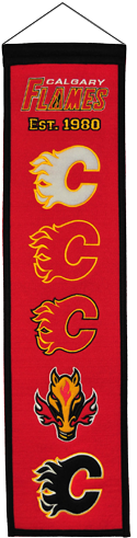 Winning Streak Calgary Flames Nhl Heritage Banner (8x32) (500x500), Png Download