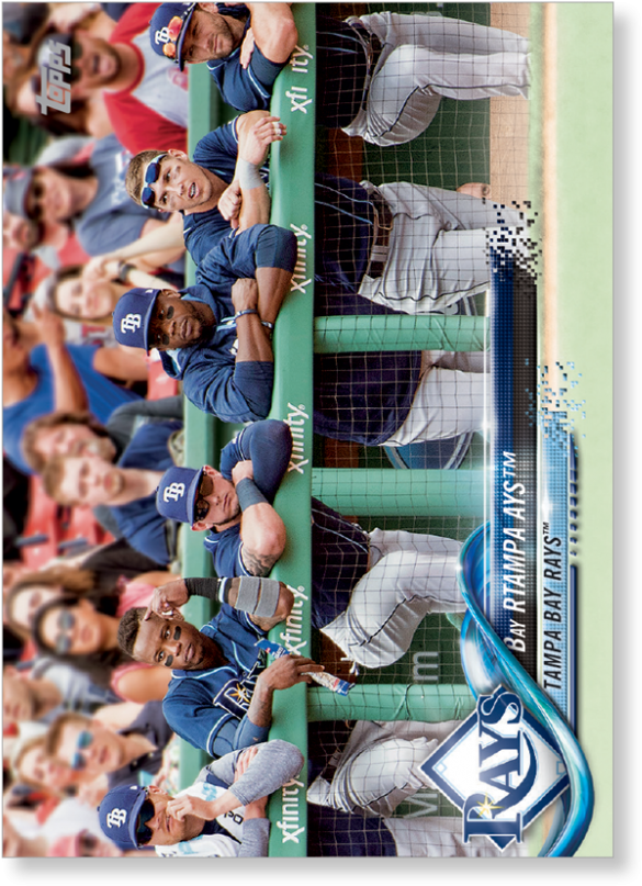 2018 Topps Baseball Series 2 Tampa Bay Rays (1440x975), Png Download