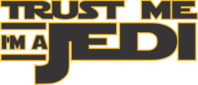 Trust Me, I'm A Jedi Kids Star Wars T-shirt - Trust Me I M A Jedi (655x282), Png Download
