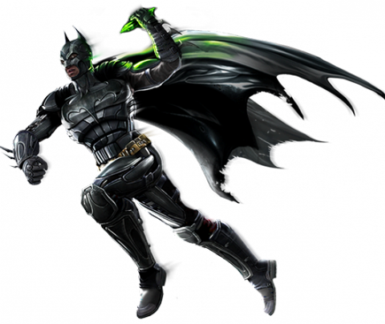 Batman Injustice - Super Man Bad Man (435x367), Png Download