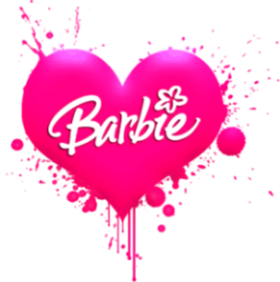 Barbie Logo - Barbie Design Png (397x400), Png Download