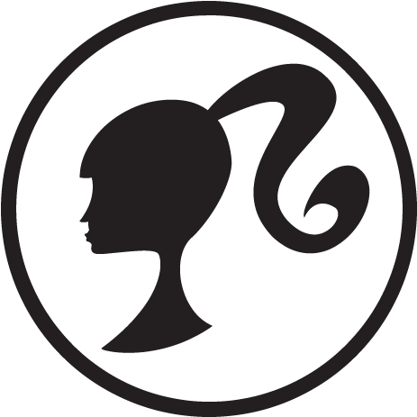 Barbie Silhouette Png - Barbie Logo Png (480x480), Png Download