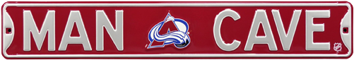 Colorado Avalanche “man Cave” Authentic Street Sign - Pittsburgh Steelers Man Cave Rugs (500x500), Png Download