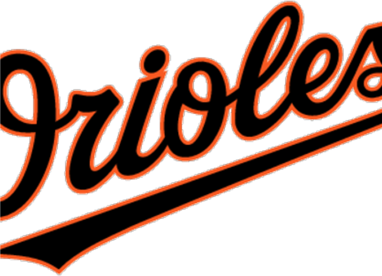 Baltimore Orioles Logo Black And White (1600x1200), Png Download
