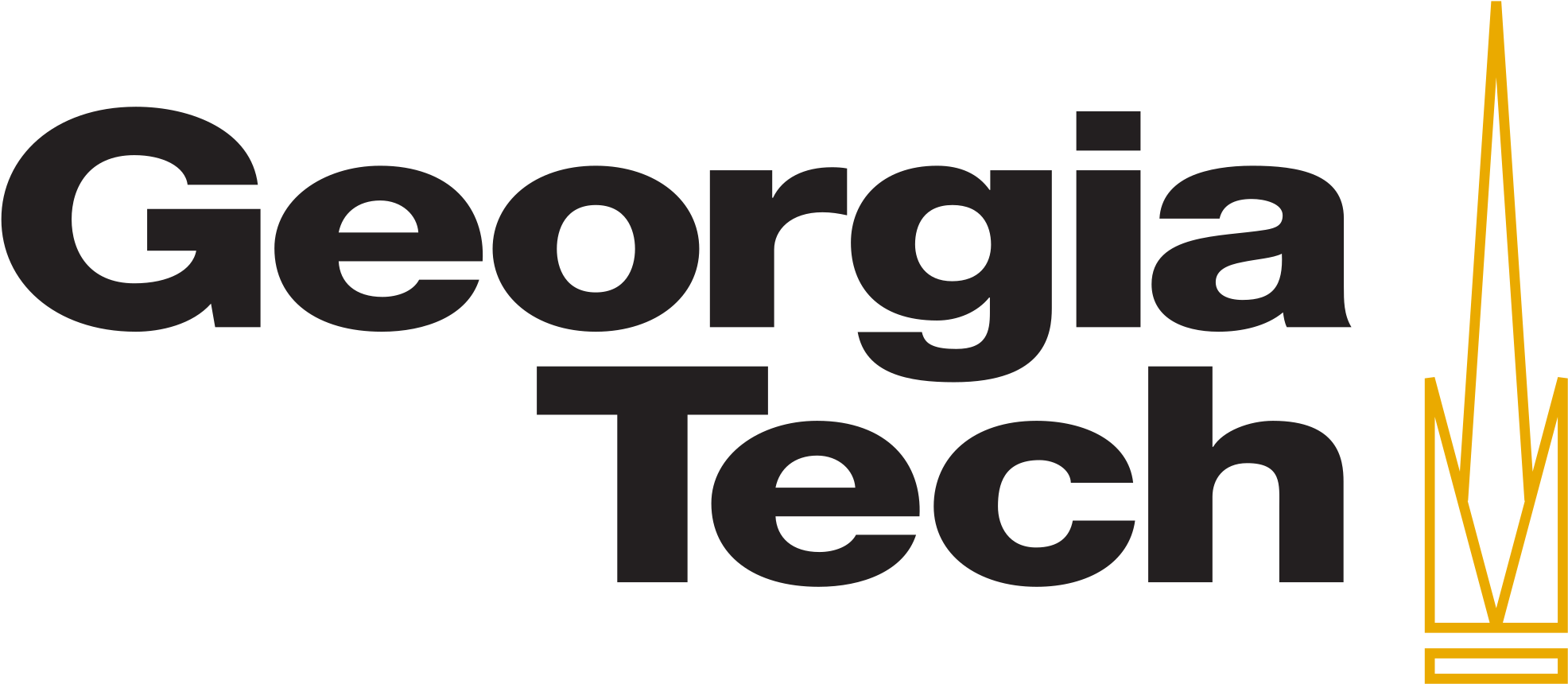 Open - Georgia Tech Lorraine Logo (2000x879), Png Download