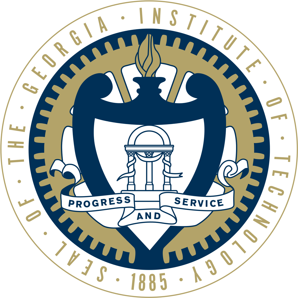 Georgia Tech Seal - Georgia Institute Of Technology (1024x1024), Png Download