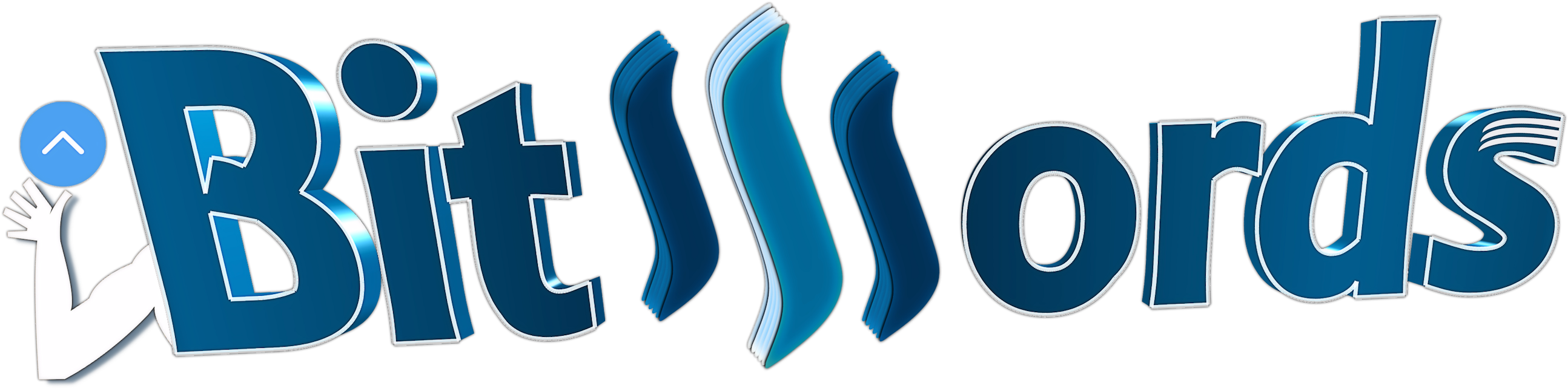 Bitwords Steemit Logo - Bitwords (2720x903), Png Download