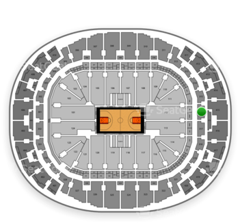 Miami Heat At Americanairlines Arena Section 316 View - American Airlines Arena (350x350), Png Download