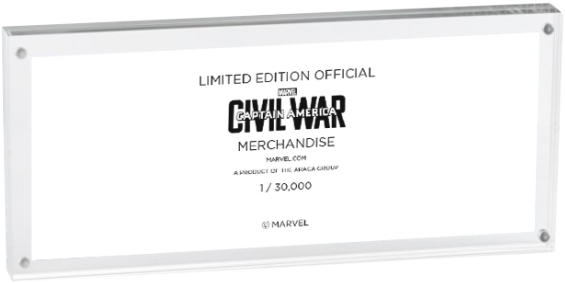 Civ Ticket Back - Captain America Civil War Face Split Keyring, Adult (600x319), Png Download