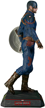 Portfolio - Life-size Figures - Captain America - Civil - Captain America: Civil War (330x525), Png Download