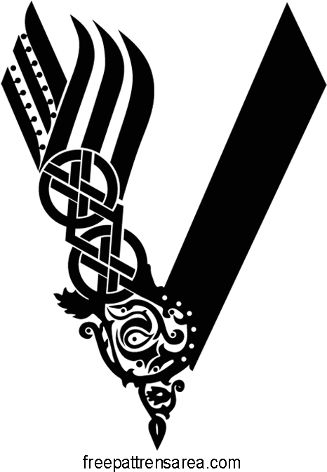 View Larger Image The Vikings Serie Logo Symbol Vector - Vikings Tv Show Logo (700x700), Png Download