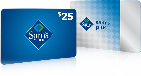 17 Aug - Sams 25 Gift Card (559x301), Png Download
