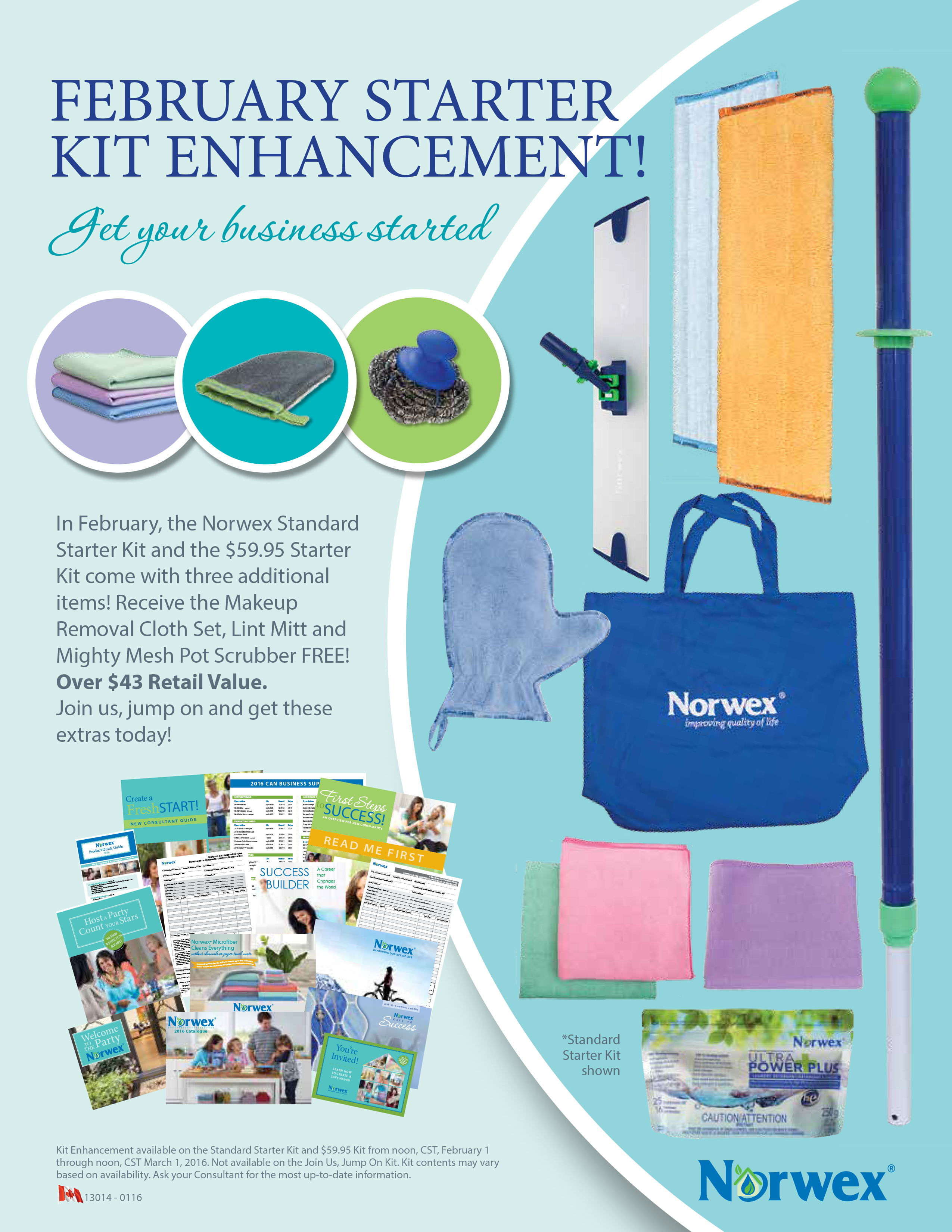 February Starter Kit Enhancement Flyer - Norwex (2550x3300), Png Download