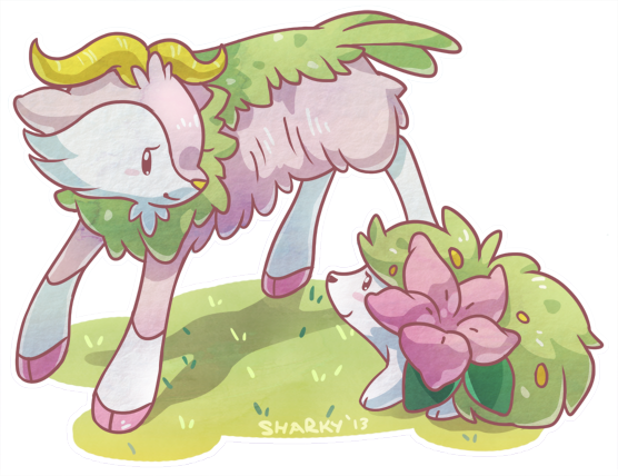 Pokemon - Pokemon Shiny Skiddo (556x428), Png Download
