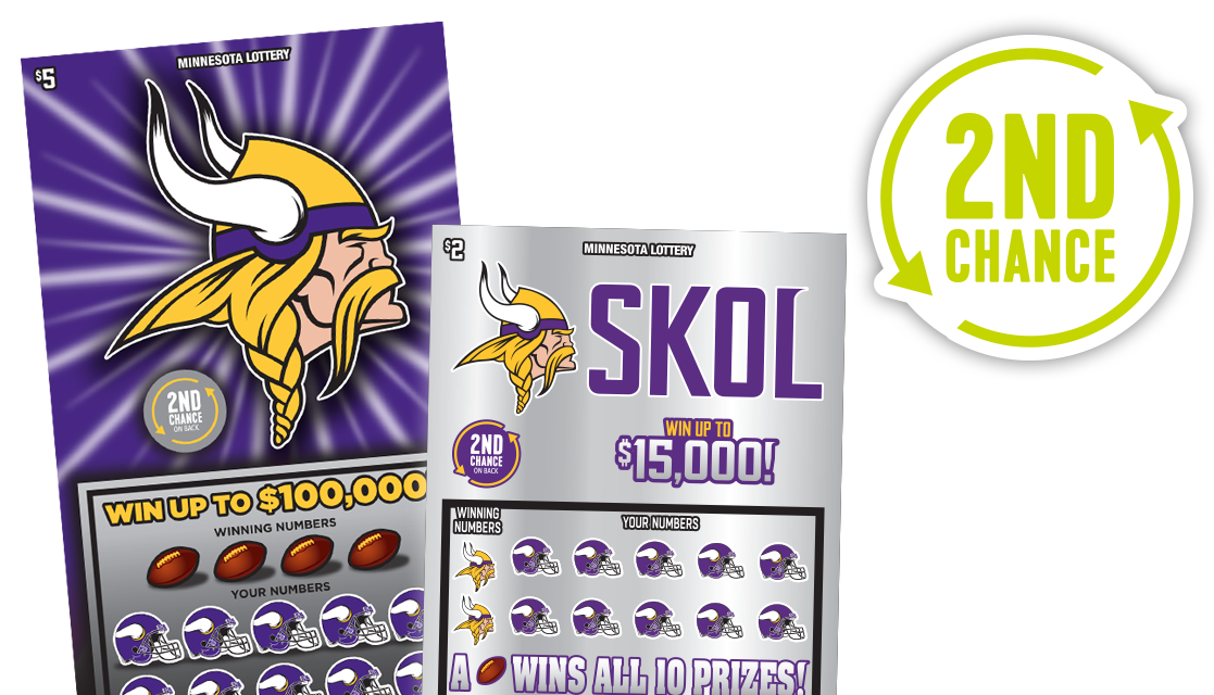 Vikings 2ndchance Main - Minnesota Vikings Address Logo (1140x640), Png Download